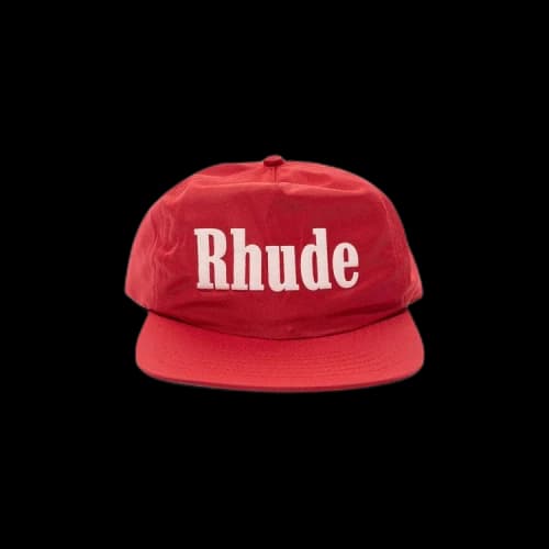 Rhude Satin Logo Hat 'Red'