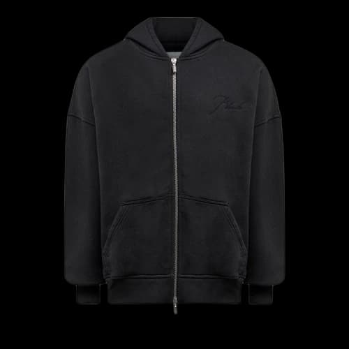 Rhude Zip Up Hoodie 'Vintage Black'
