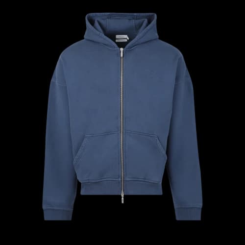 Rhude Zip Up Hoodie 'Slate'