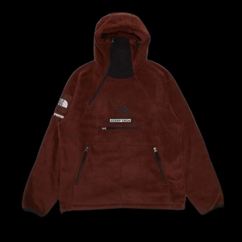Supreme x The North Face Steep Tech Fleece Pullover 'Brown'