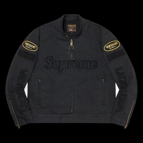 Supreme x Vanson Leathers x Cordura Denim Jacket 'Black'