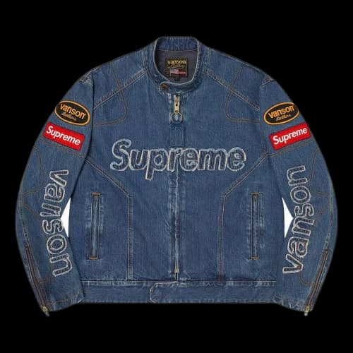 Supreme x Vanson Leathers x Cordura Denim Jacket 'Blue'