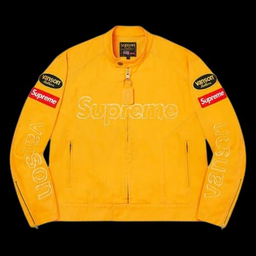 Supreme x Vanson Leathers x Cordura Denim Jacket 'Yellow'