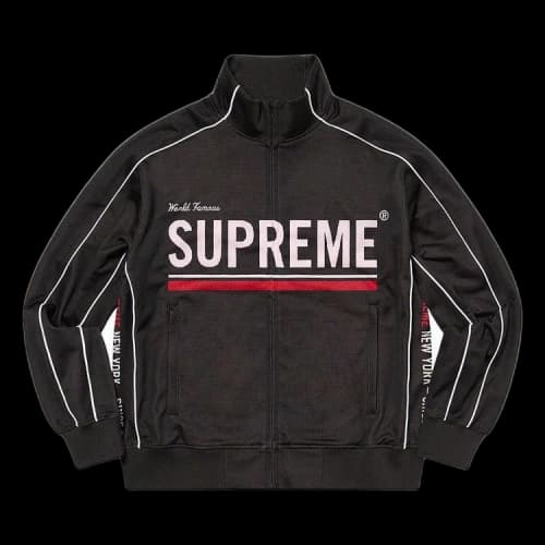 Supreme World Famous Jacquard Track Jacket 'Black'