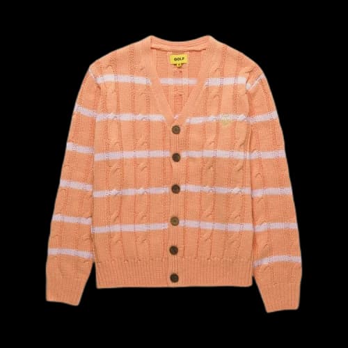 GOLF WANG Grand Logo Striped Cardigan 'Orange/Pink'