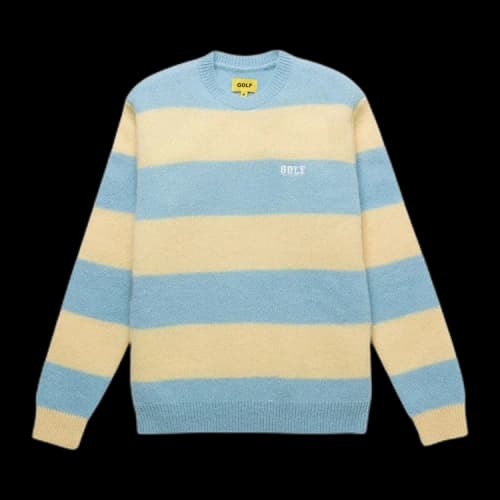 GOLF WANG Mohair Striped Sweater 'Blue/Butter'
