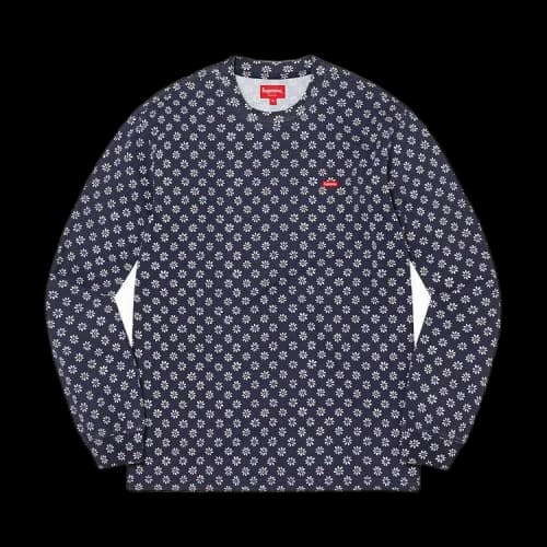 Supreme Small Box Long-Sleeve Tee 'Flowers'