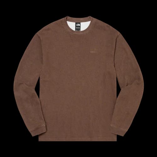 Supreme x The North Face Pigment Printed Long-Sleeve Top 'Brown'
