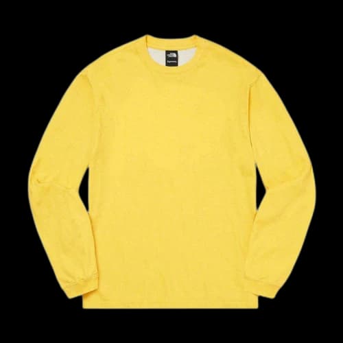 Supreme x The North Face Pigment Printed Long-Sleeve Top 'Yellow'