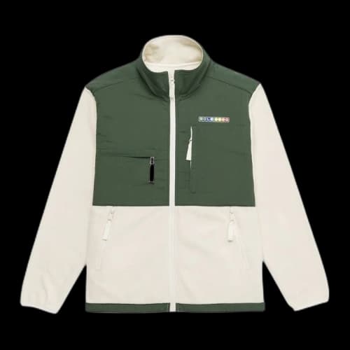 GOLF WANG Space Boutique Fleece Jacket 'Ivory/Green'