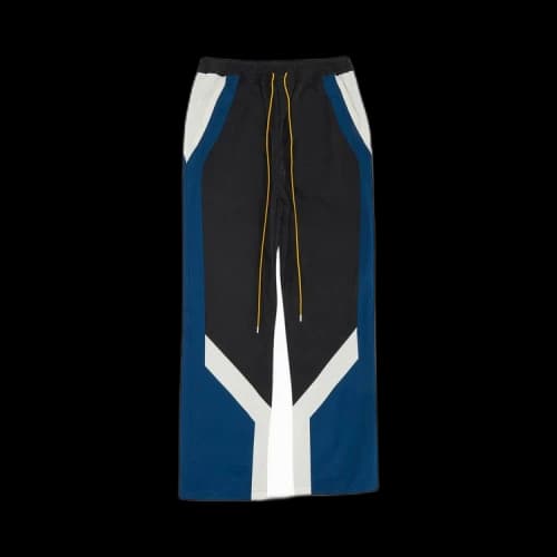 Rhude Color Blocked Track Pant 'Black/Creme'