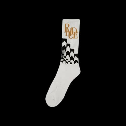 Rhude Racing Sock 'White/Black'