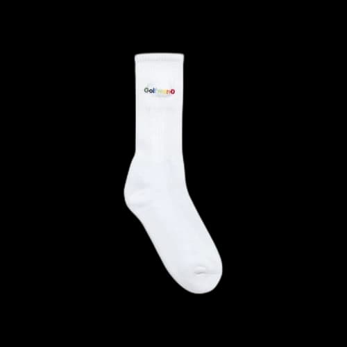 GOLF WANG Happy Logo Socks 'White'