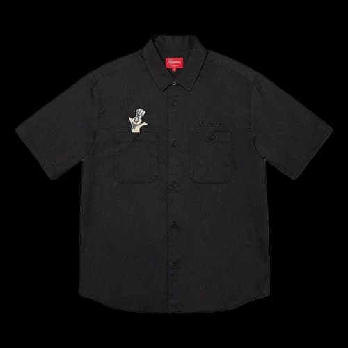 Supreme Doughboy Short-Sleeve Work Shirt 'Black'