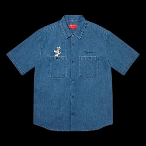 Supreme Doughboy Short-Sleeve Work Shirt 'Denim'