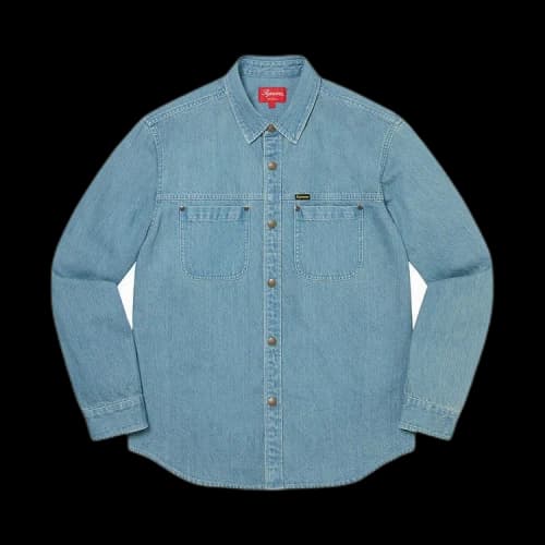 Supreme Snap Work Shirt 'Denim'