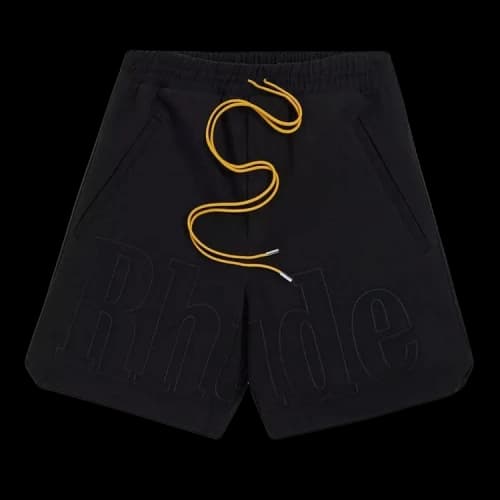 Rhude Embroidered Twill Logo Short 'Black'
