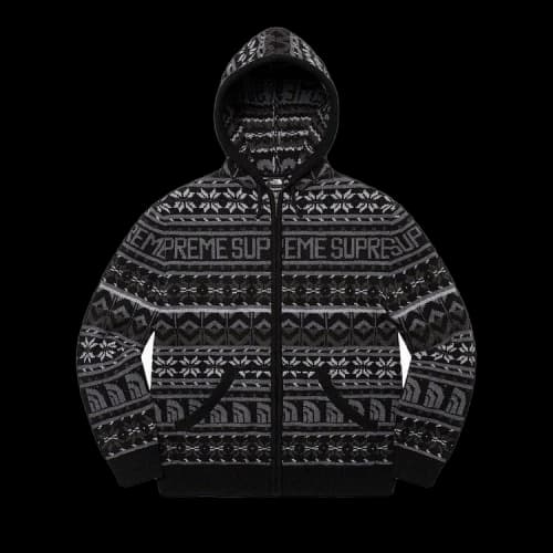 Supreme x The North Face Zip Up Hooded Sweater 'Black'