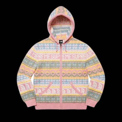 Supreme x The North Face Zip Up Hooded Sweater 'Pink'