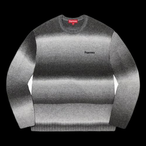 Supreme Gradient Stripe Sweater 'Black'