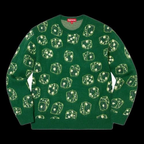 Supreme Dice Sweater 'Green'