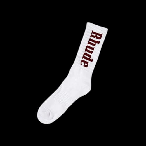 Rhude Logo Sock 'White'