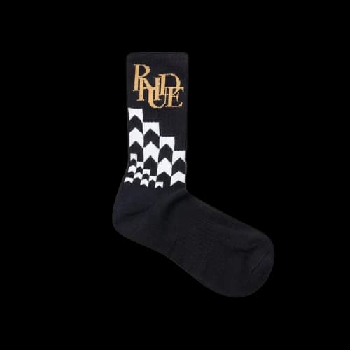 Rhude Racing Sock 'White/Black'