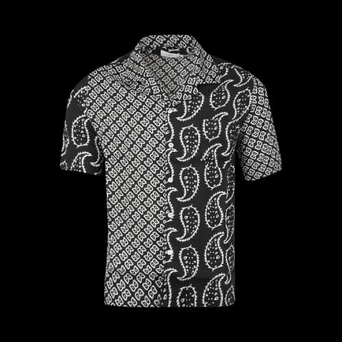 Rhude Bandana Button Up Shirt 'Black/White'