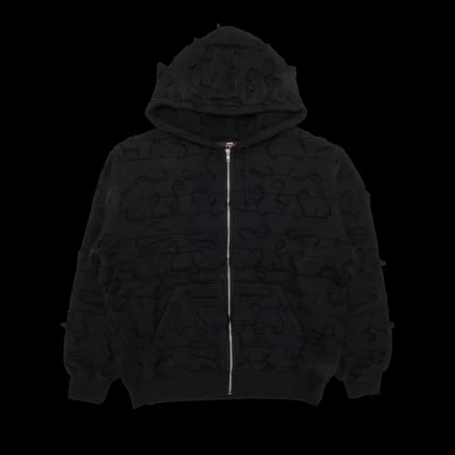 Supreme x Griffin Zip Up Hooded Sweatshirt 'Black'