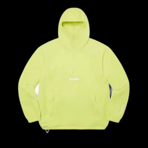 Supreme x Polartec Facemask Half Zip Pullover 'Lime'