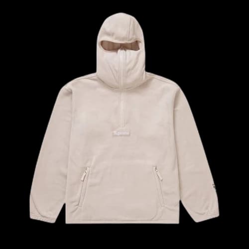 Supreme x Polartec Half Zip Pullover Facemask 'Stone'