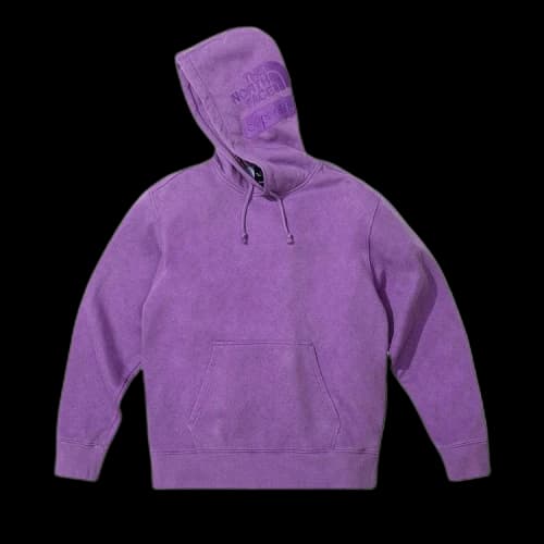 Supreme x The North Face Pigment Printed Hooded Sweatshirt 'Purple'