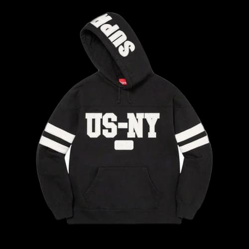 Supreme US-NY Hooded Sweatshirt 'Black'