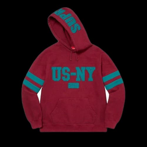 Supreme US-NY Hooded Sweatshirt 'Cardinal'