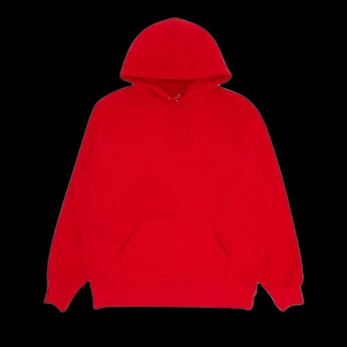 Supreme Satin Appliqu� Hooded Sweatshirt 'Red'