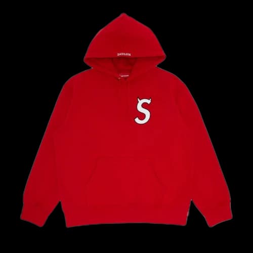 Supreme S Logo Hooded Sweatshirt 'Red'