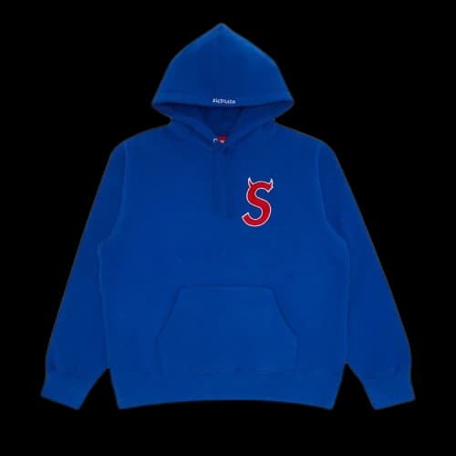 Supreme S Logo Hooded Sweatshirt 'Royal'