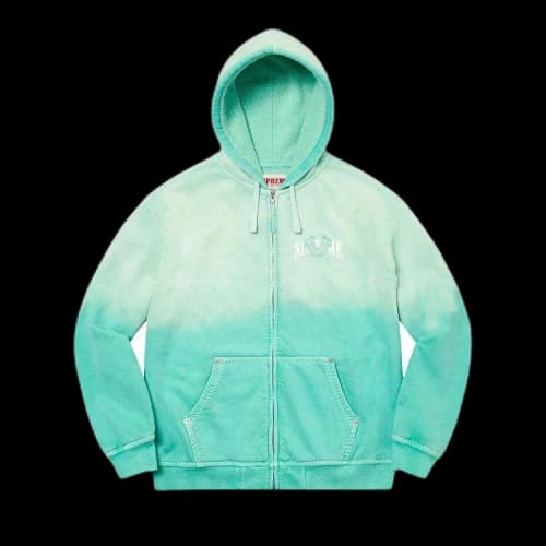 Supreme x True Religion Zip Up Hooded Sweatshirt 'Aqua'