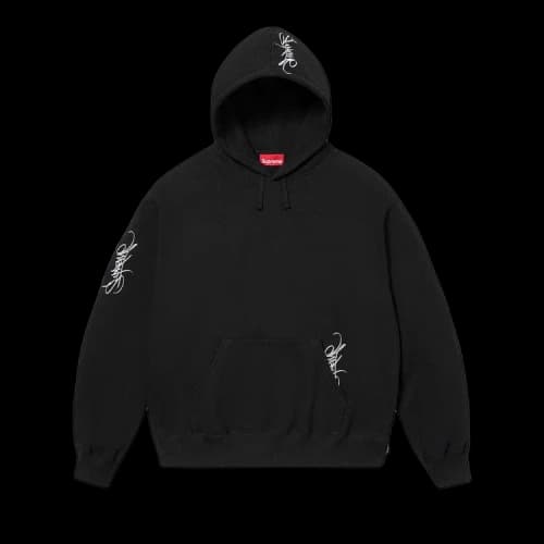 Supreme Tag Hooded Sweatshirt 'Black'