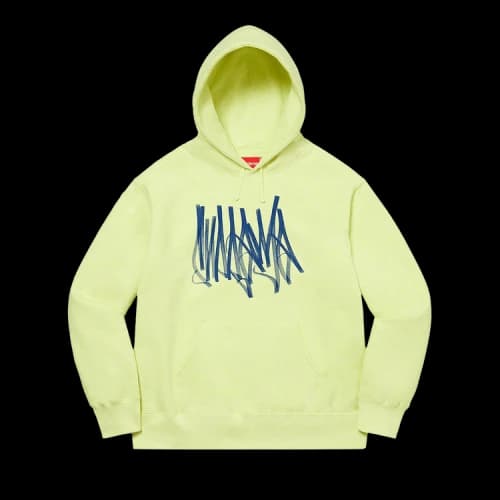Supreme Tag Hooded Sweatshirt 'Pale Lime'