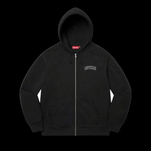 Supreme Doughboy Zip Up Hooded Sweatshirt 'Black'