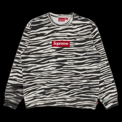 Supreme Box Logo Crewneck 'Zebra'