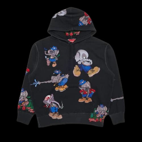 Supreme Elephant Hooded Sweatshirt 'Black'