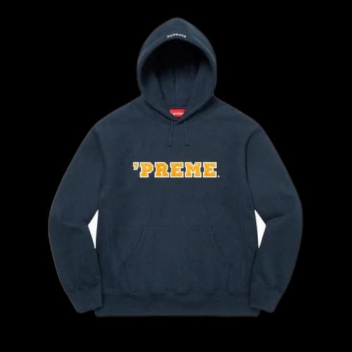 Supreme 'Preme Hooded Sweatshirt 'Navy'