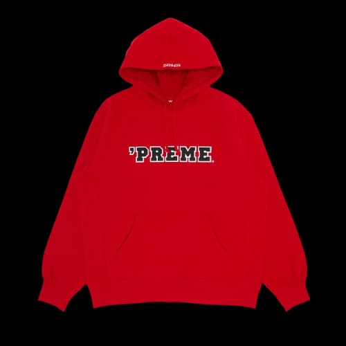 Supreme 'Preme Hooded Sweatshirt 'Red'