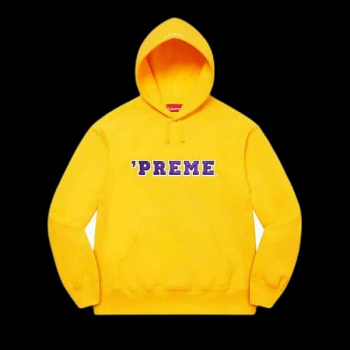 Supreme Preme Hooded Sweatshirt 'Yellow'