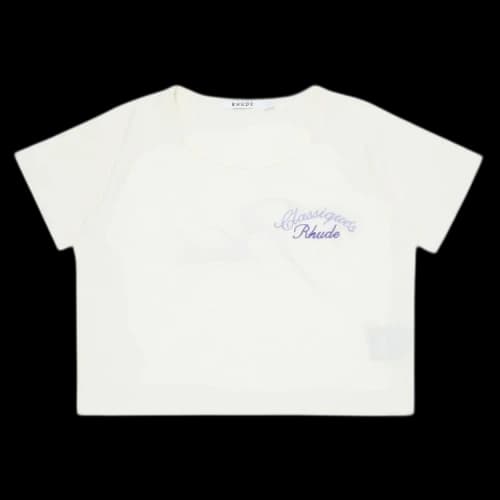 Rhude Logo Baby Tee 'Cream/Lilac'
