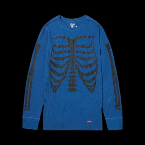 Supreme x Hanes Bones Thermal Crew (1 Pack) 'Blue'