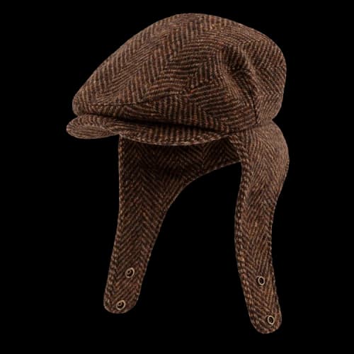 Aimé Leon Dore Herringbone Earflap Hat 'Brown'