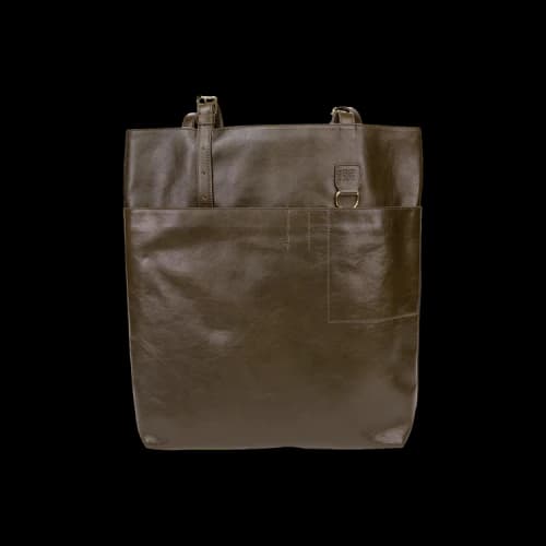 Aimé Leon Dore Leather Document Tote Bag 'Green'